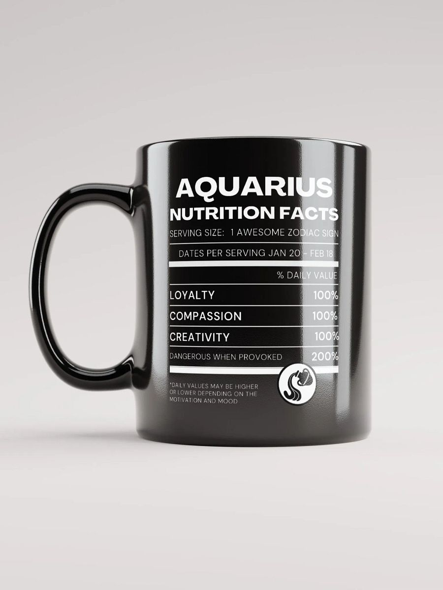 Aquarius Nutrition Facts Mug product image (1)