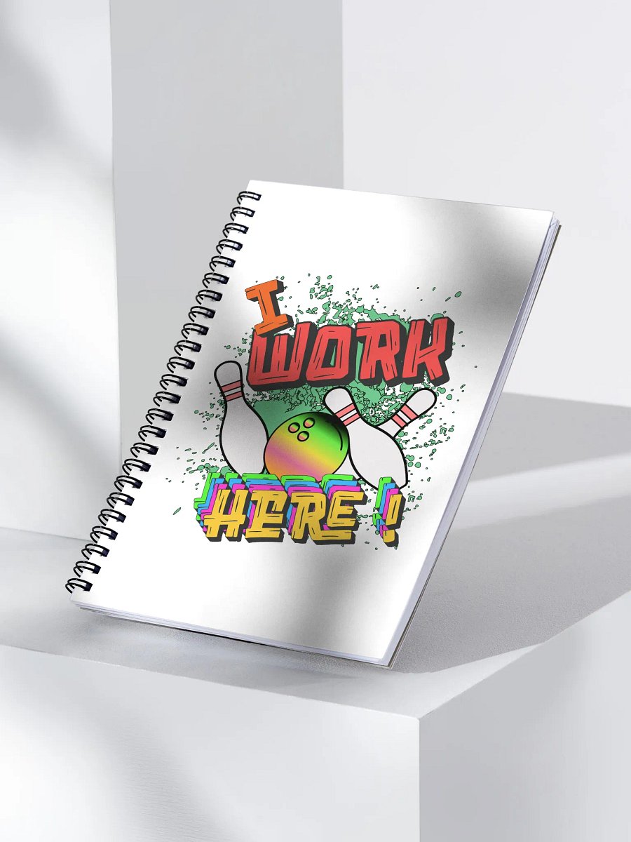 I Work Here Bowling Bold Notebook product image (3)