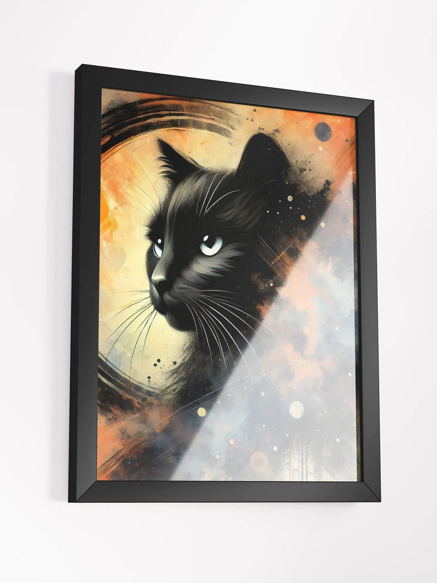 Abstract Black Cat in Smoke - Wall Art product image (3)