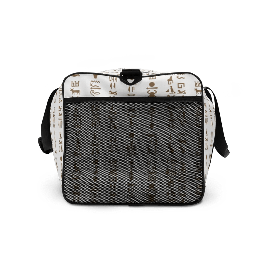 Isis White Hieroglyphs All-Over Duffle product image (7)