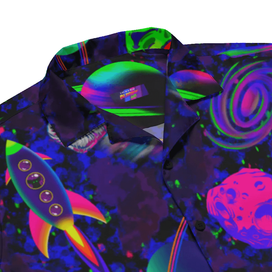Gamma Galaxy Hawaiian Button up product image (3)