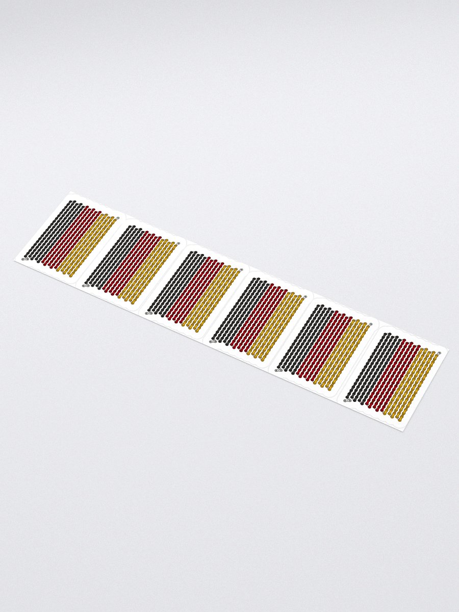 Germany Bike Chain Flag Sticker 6 Pack product image (1)