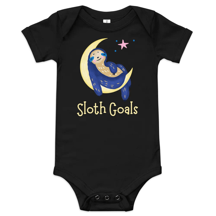 Sloth Goals Baby Bodysuit product image (1)