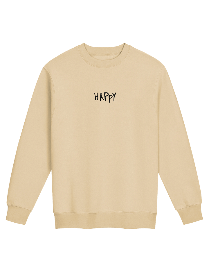 Happy Crewneck (Tan) product image (1)