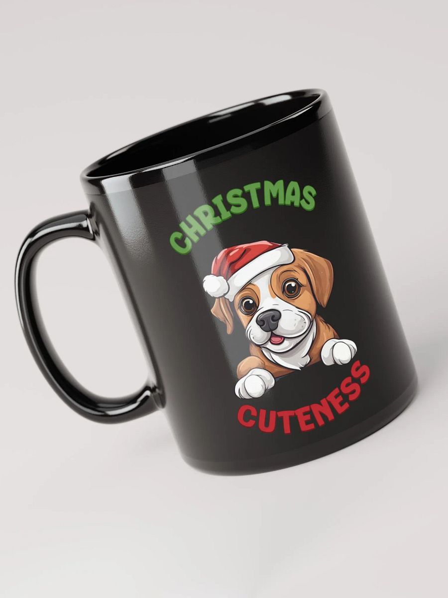 Christmas Cuteness - Dog Lovers Black Mug product image (6)