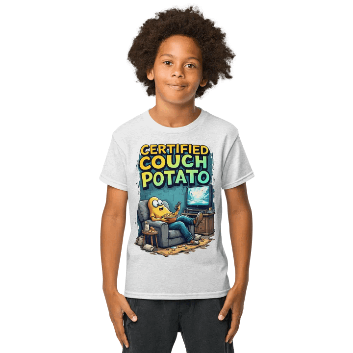 Certified Couch Potato Youth Sports Tee product image (9)