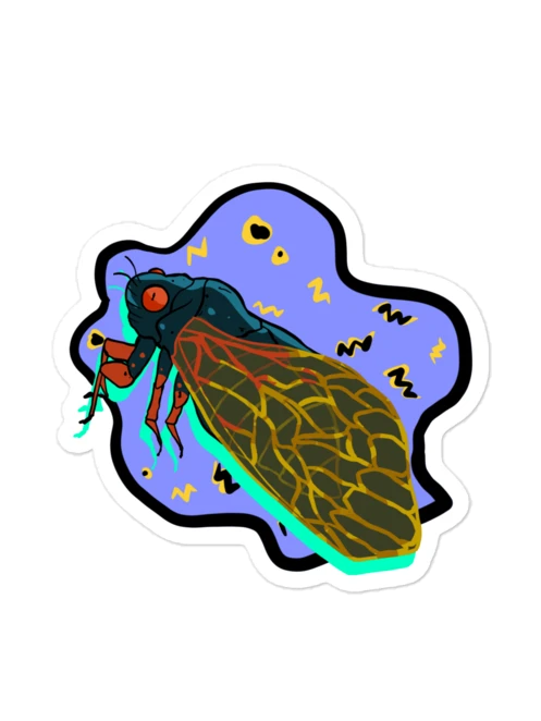 Vaporcicada die cut magnets product image (4)