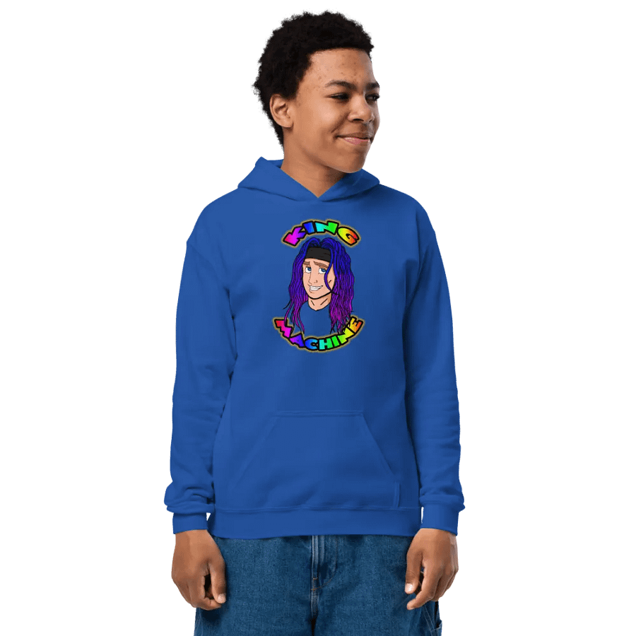 Rainbow King youth hoodie product image (1)