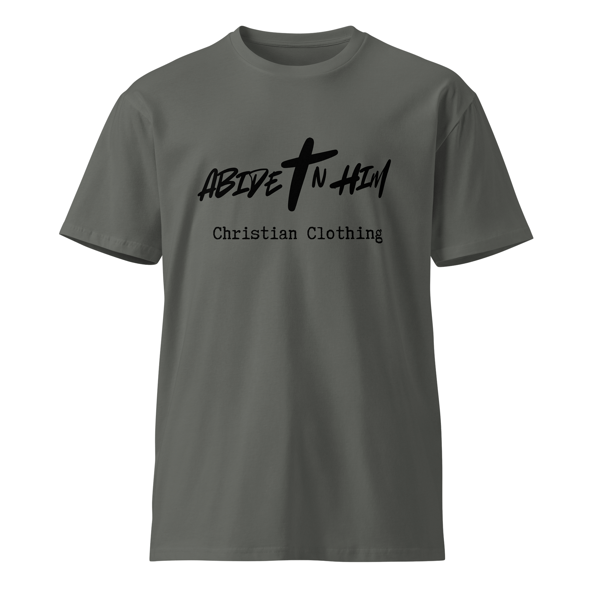 Abide In Him Christian Clothing – Original Premium T-Shirt product image (1)