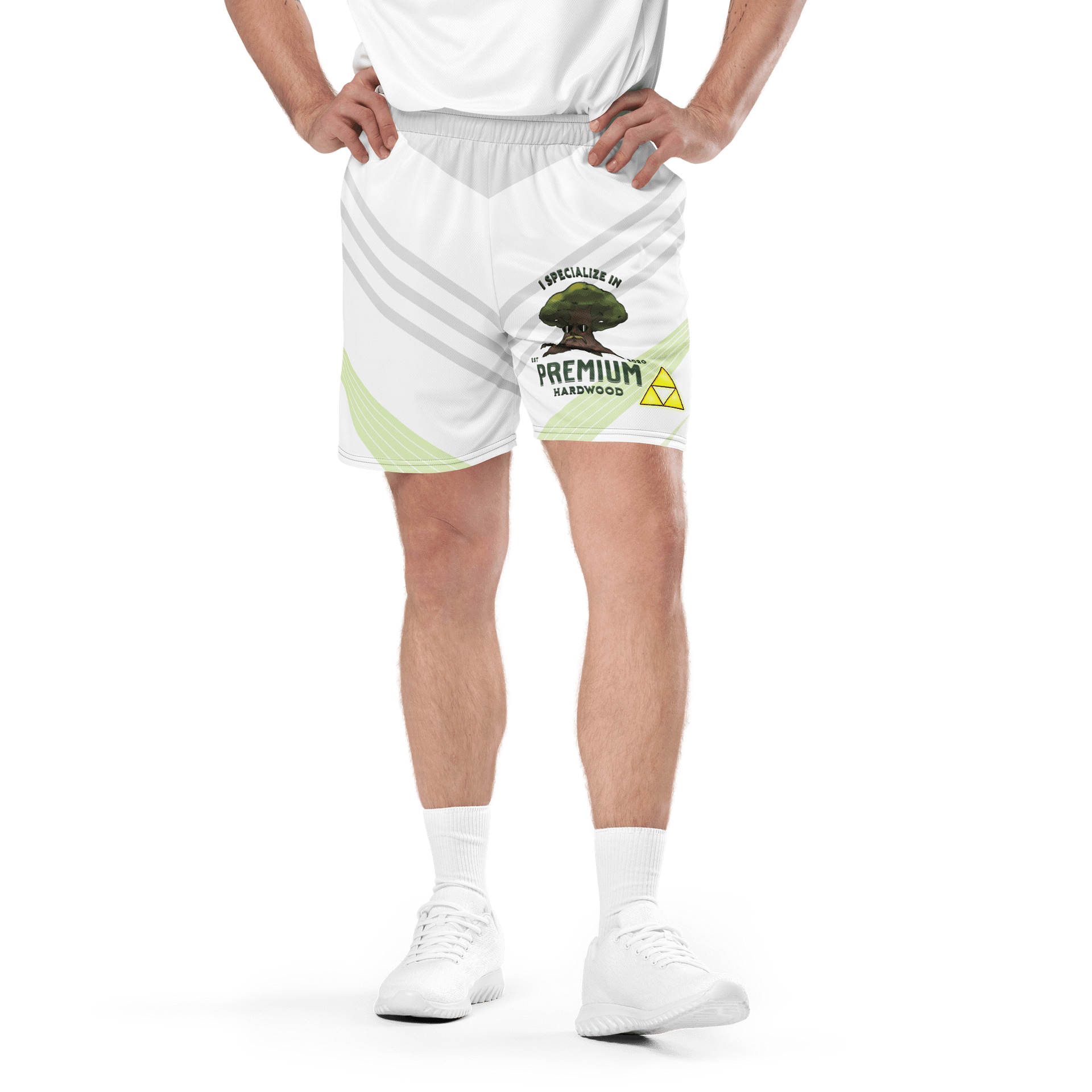 Premium Hardwood All-Over Print Recycled Unisex Mesh Shorts product image (1)