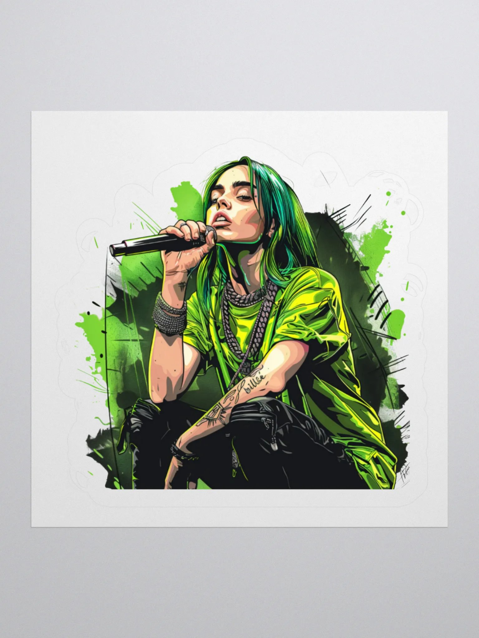 Billie Bad Azz Laptop Sticker product image (1)