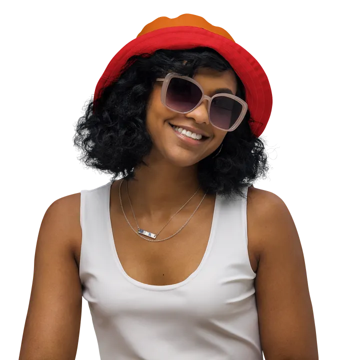 Sunny California Red/Orange Reversible Bucket Hat product image (2)