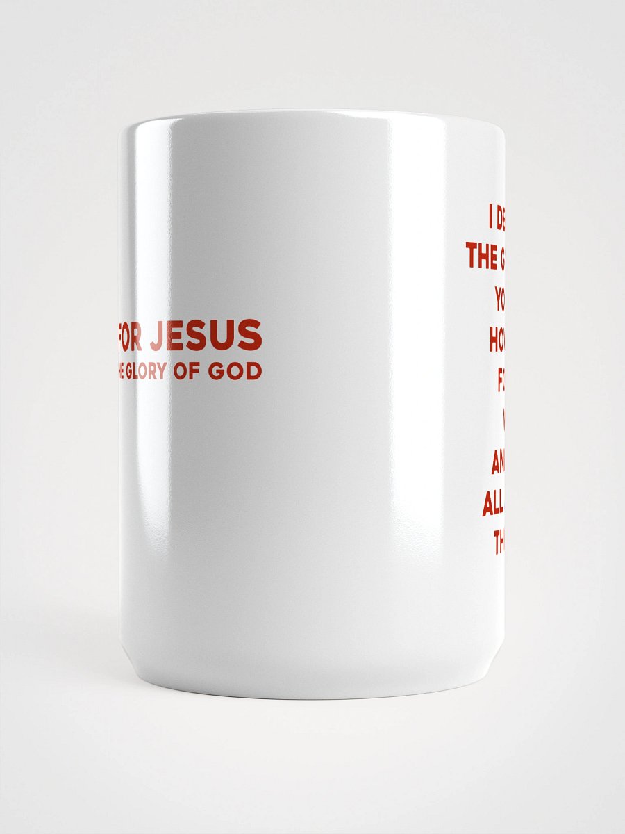 Saints For Jesus | The Gospel White Glossy Mug product image (6)