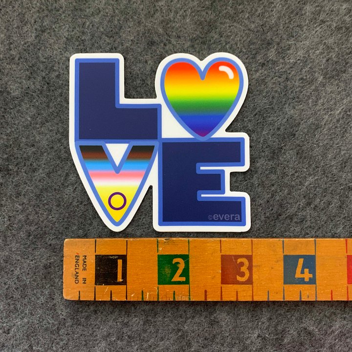 Prog Pride LOVE Sticker product image (2)