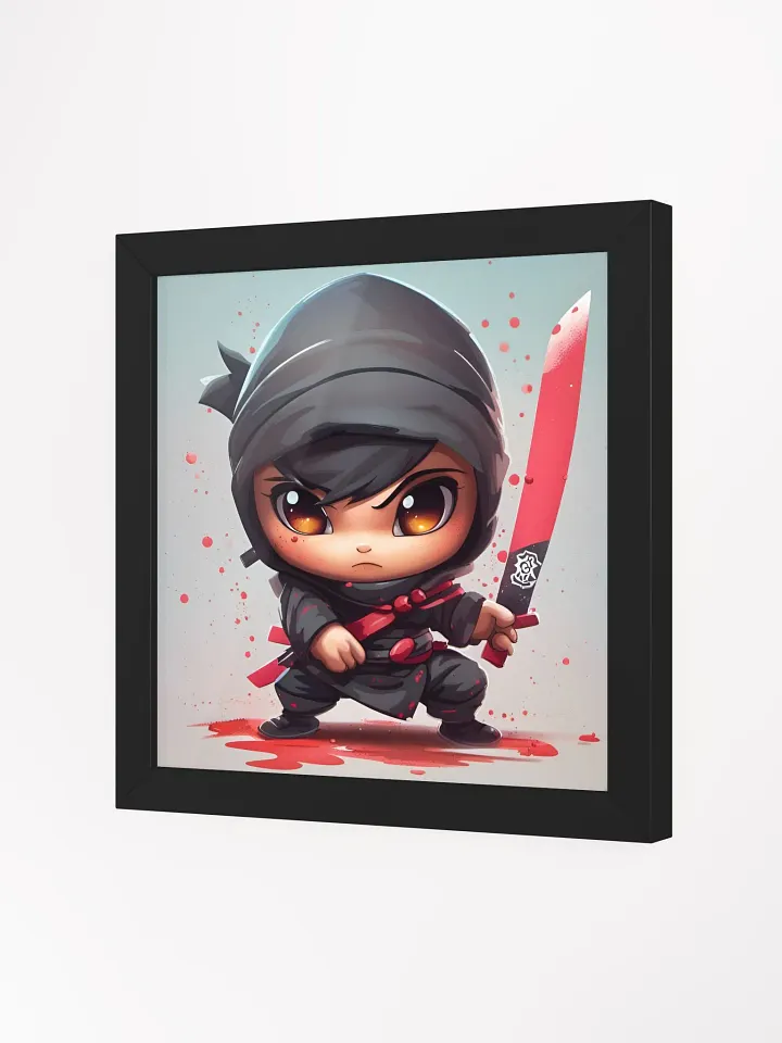 Framed Cute Ninja Poster product image (12)