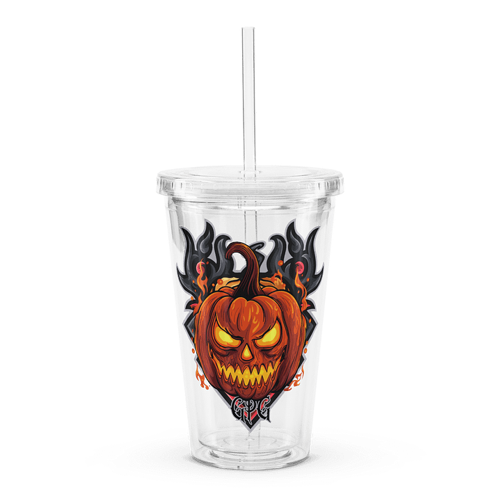 Fiery Jack-o'-Lantern Double Wall Tumbler product image (1)