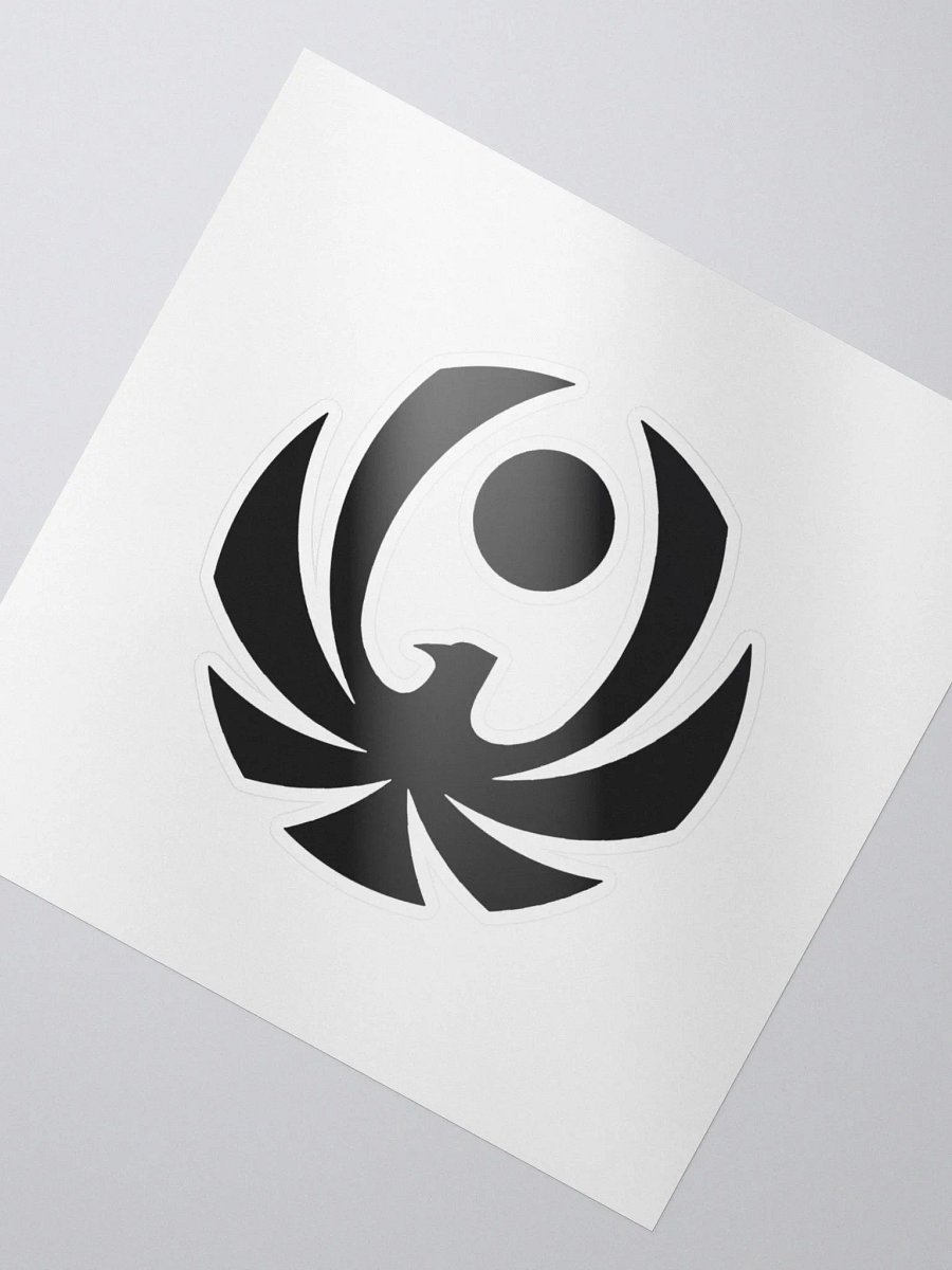 CroweGamingg Kiss Cut Stickers Black Logo Stickers product image (2)