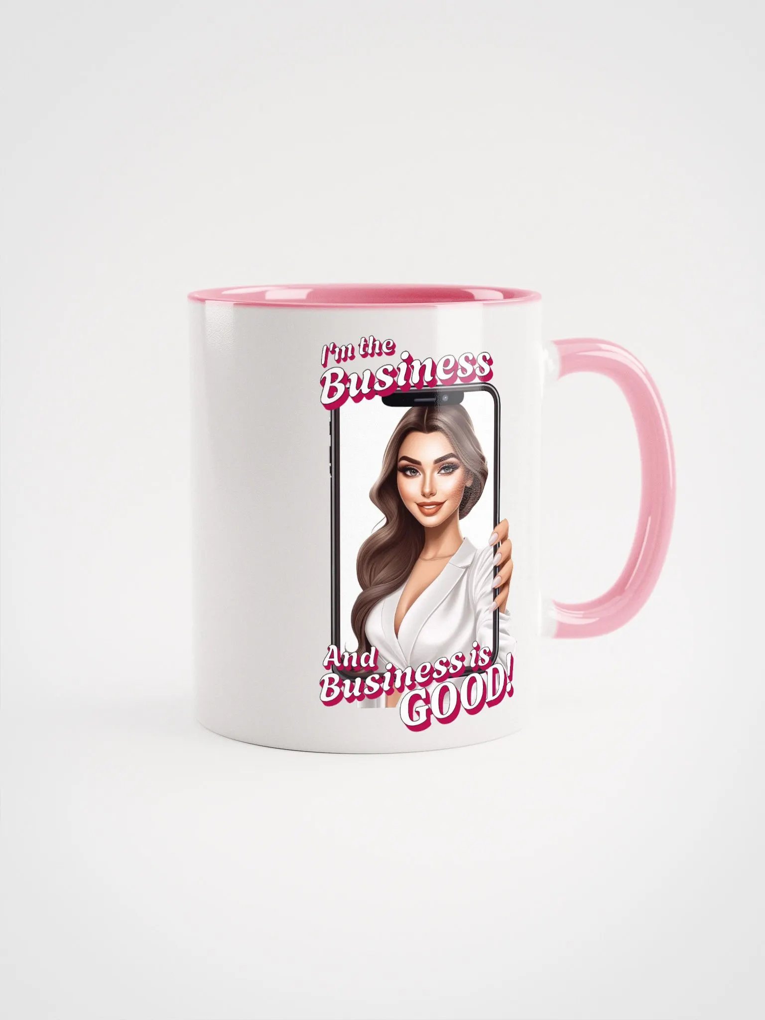 I'm The Business - Social Media Influencer - Ceramic Mug with Color Inside - v3 product image (1)