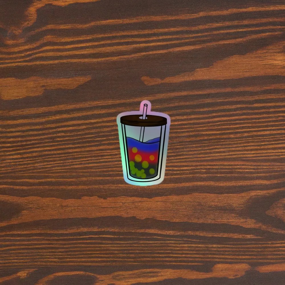 Poly Pride Bubbly Delight - Holographic Sticker Set product image (2)