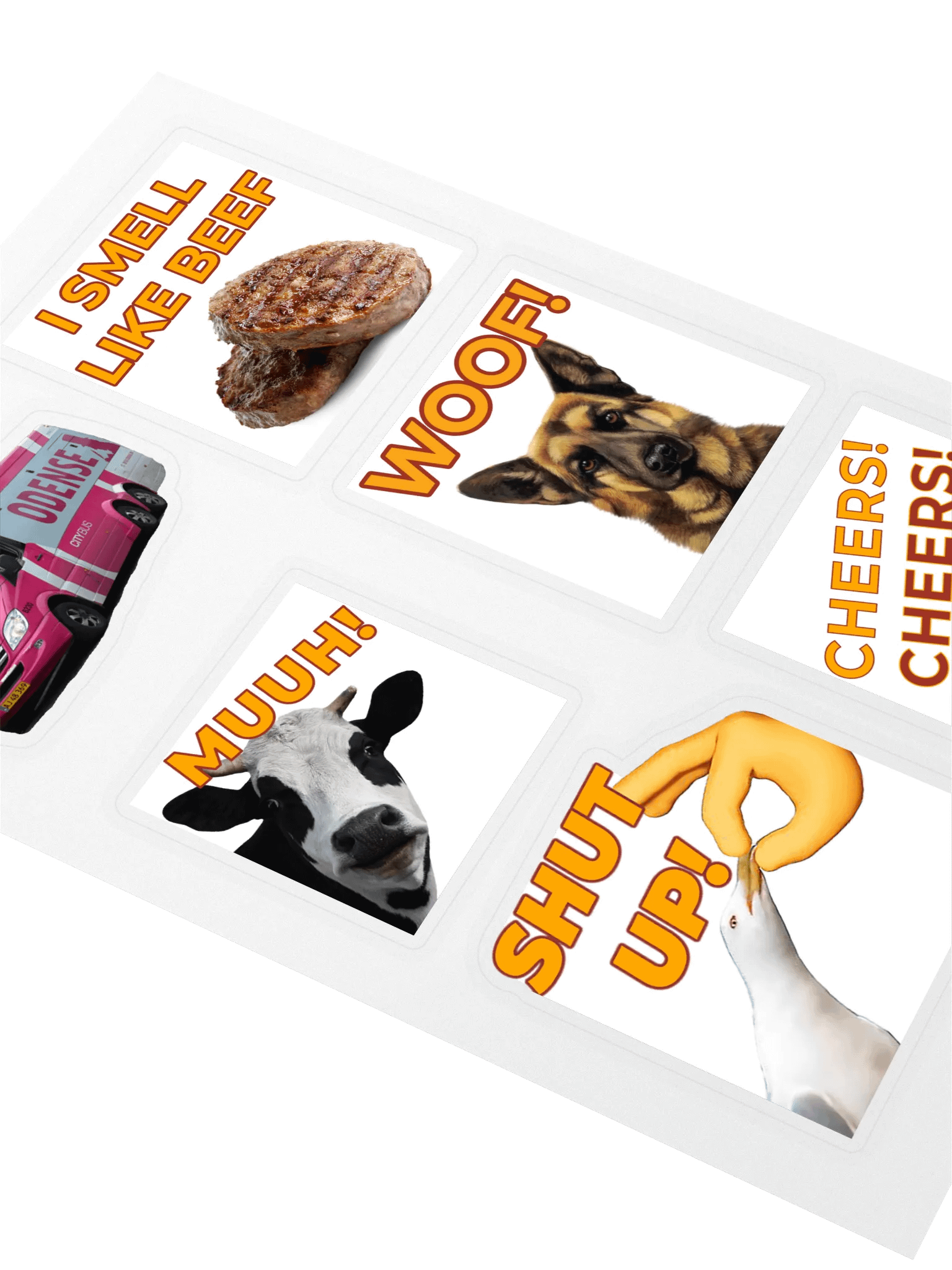 Sticker sheet with emotes product image (2)