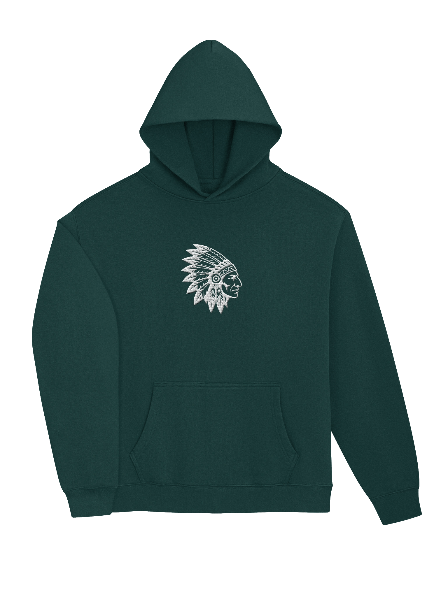 Sweat à Capuche Oversize Homme – Broderie Tête d’Indien product image (7)