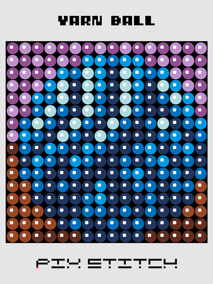 Yarn Ball Pixel Art product image (1)