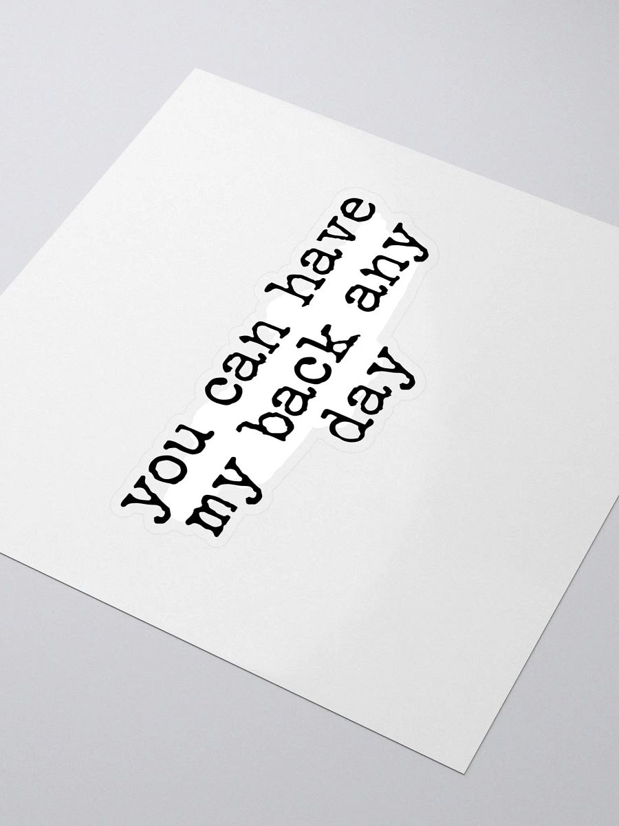 You Can Have My Back Buddie Quote Sticker product image (3)