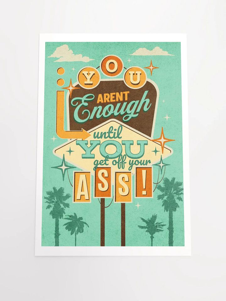 GET OFF YOUR ASS PRINT product image (2)