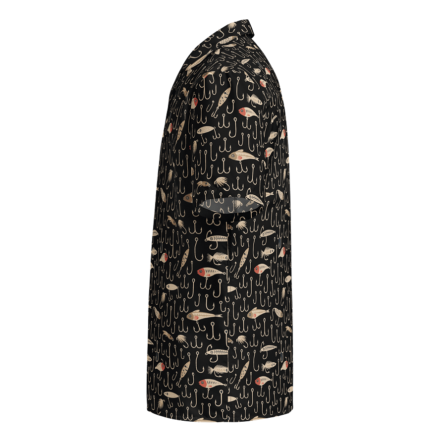 Wild Camo Fish Short Sleeve Button-Up Hawaiian Shirt product image (3)
