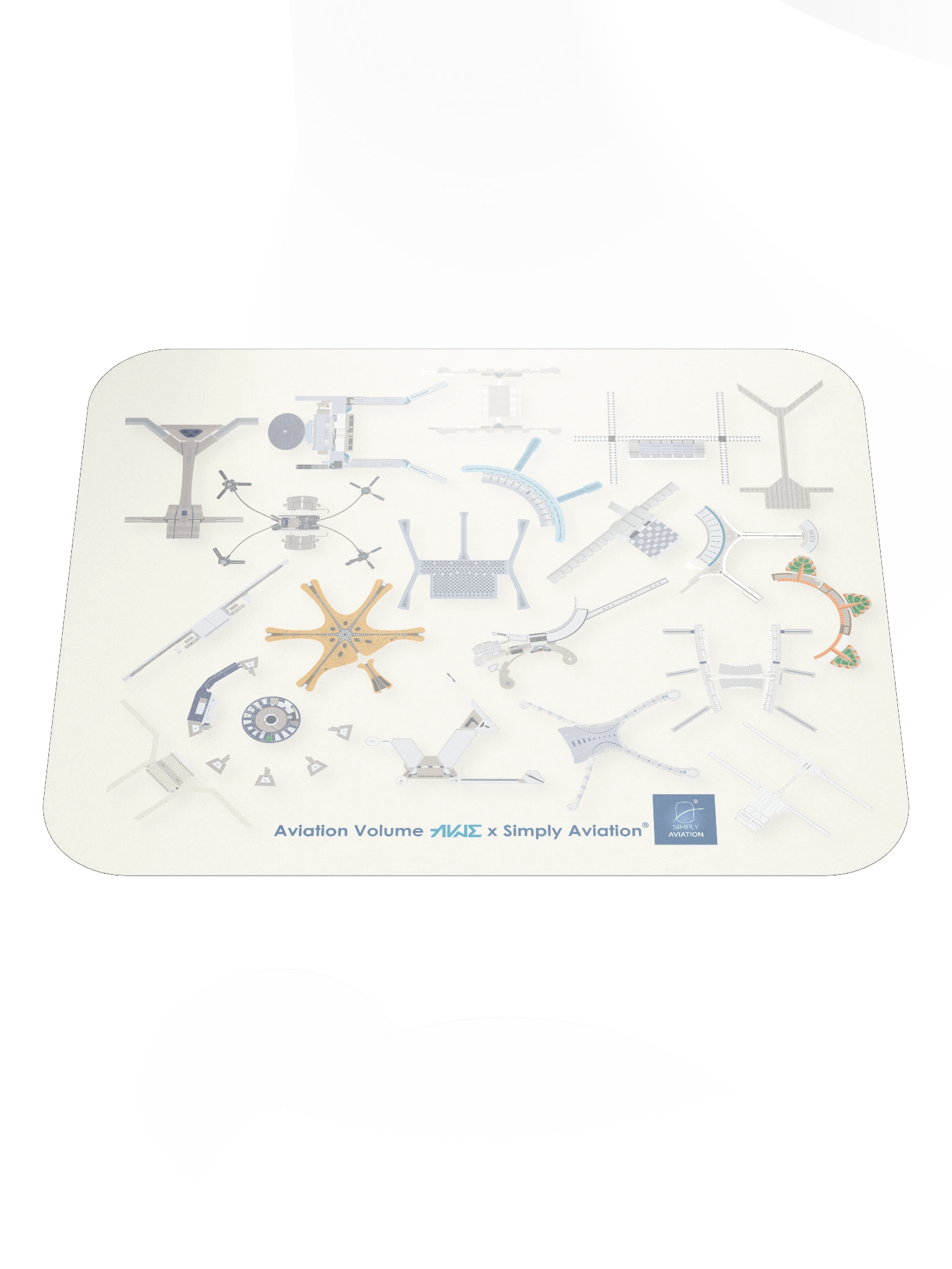 Airport Terminals - Mouse Pad Beige product image (1)