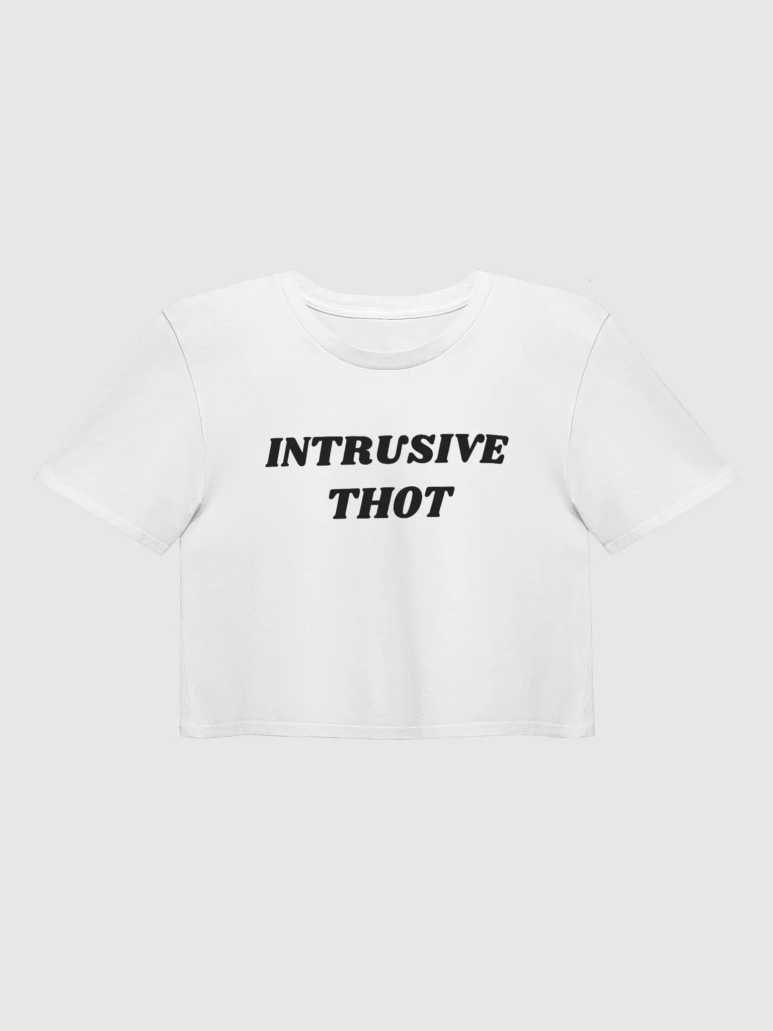 INTRUSIVE THOT Premium Crop Top product image (1)