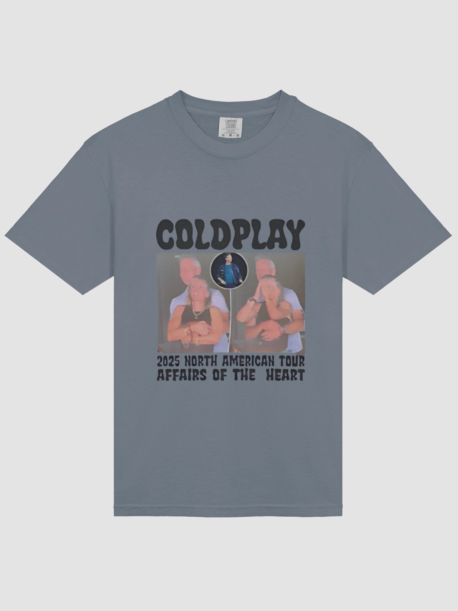 Affairs of the Heart 2025 Tour Meme Tee, Coldplay Kiss Cam Shirt product image (6)