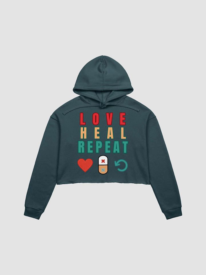 Love Heal Repeat Crop Hoodie product image (1)