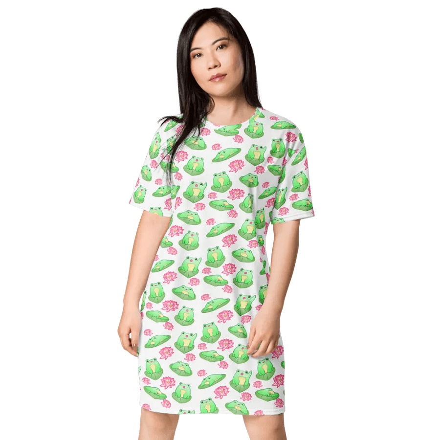Kawaii Froggie T-Shirt Dress product image (1)