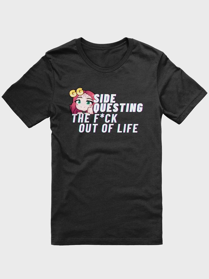 Pop Warrior Side Questing (White Text) T-Shirt product image (1)