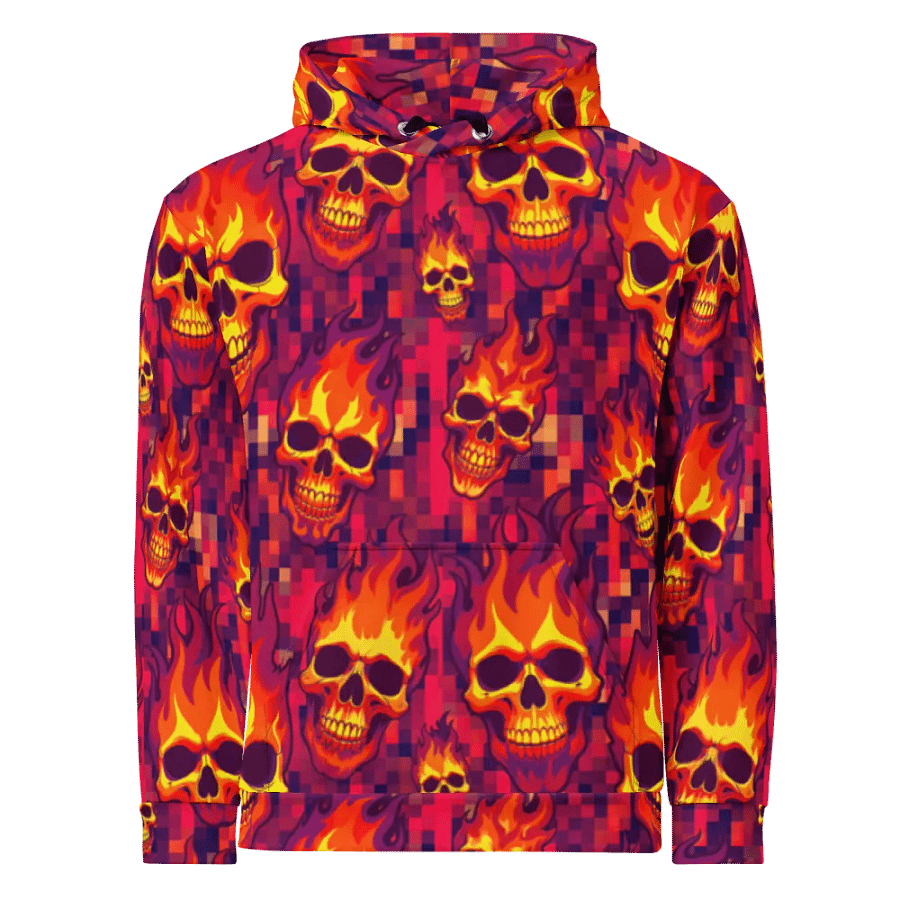 Neon Pixel Inferno Skulls (Primal) product image (1)