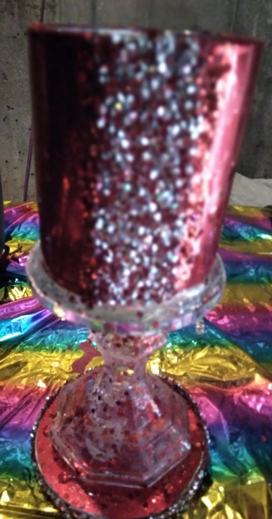 Red Vinyl Coated Candleholder product image (1)