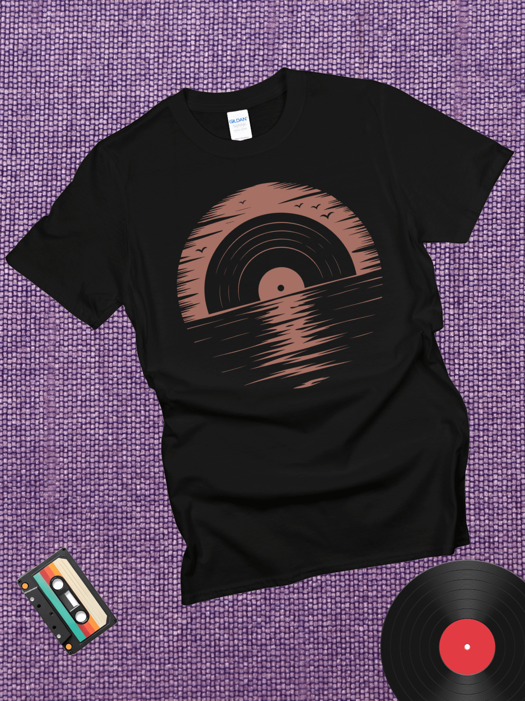 Sunset Vinyl T-Shirt product image (1)