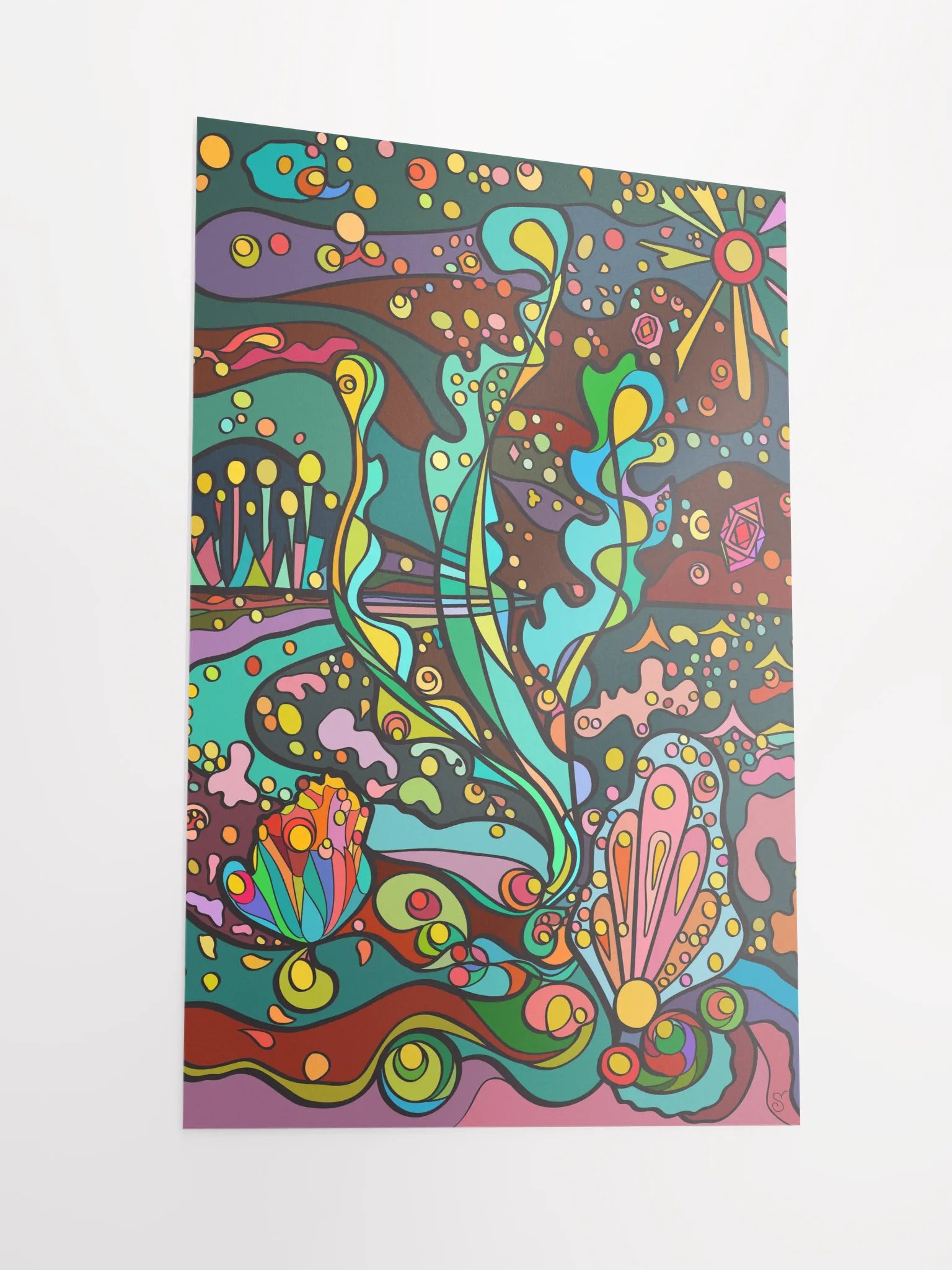 Whimsical Dreamscape Poster - Resort Night product image (2)