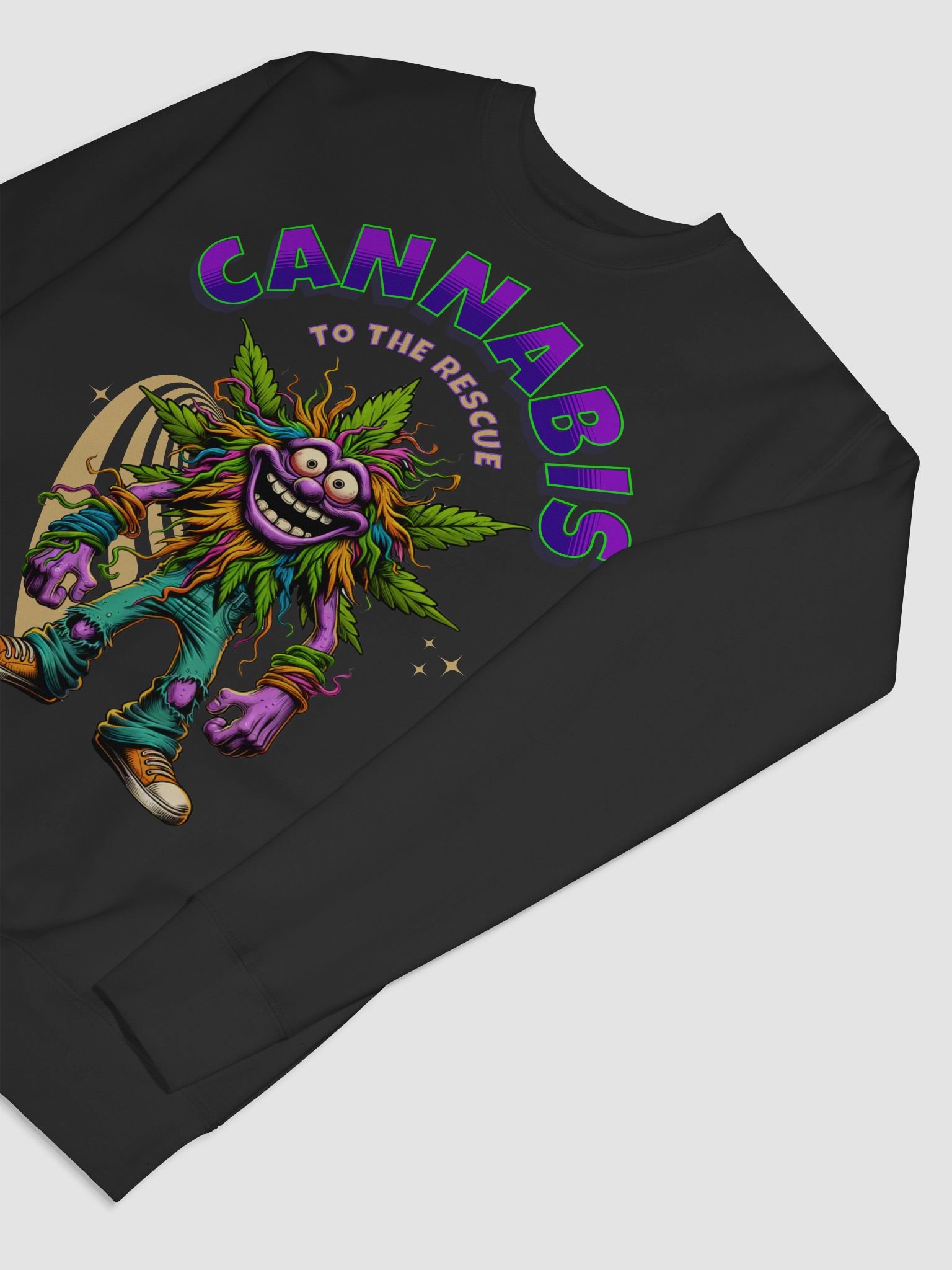 Hairy Bud - Cannabis to the Rescue - Premium Unisex Sweatshirt product image (6)