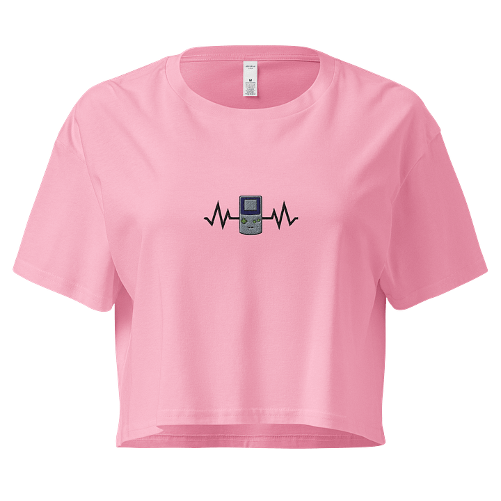 Gamer Pulse Gameboy Embroidered Crop Top product image (1)