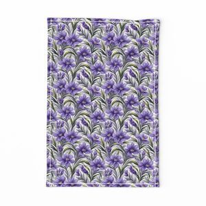 Seamless Pattern - Purple Floral Pattern on White Background product image (11)