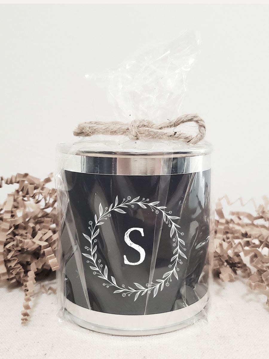 Unscented Initial Wooden Wick Candle product image (5)