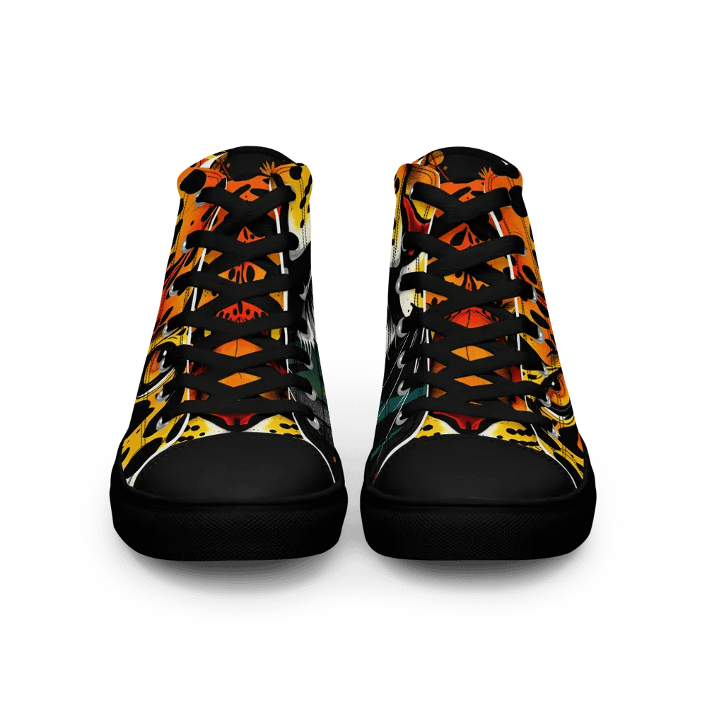 men's retro Leopard canvas High Tops product image (3)