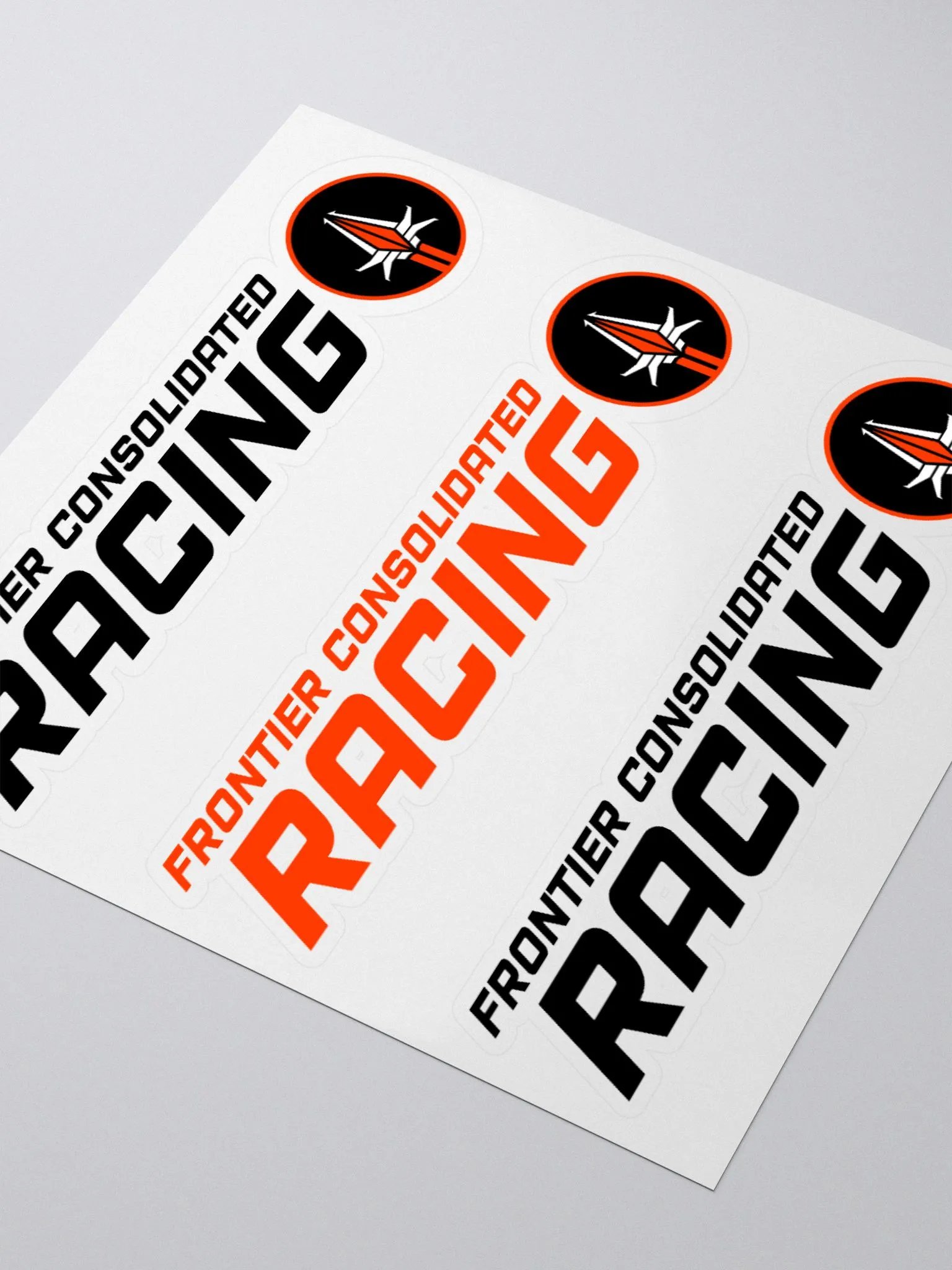 FRCN Racing Wordmark Stickers product image (8)