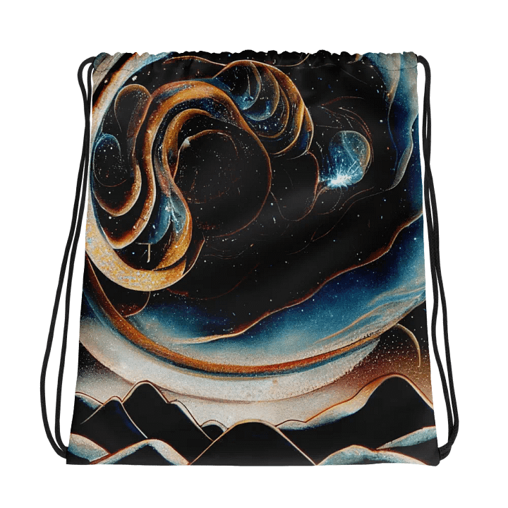 Cosmic Dreams All-Over Drawstring Bag product image (1)