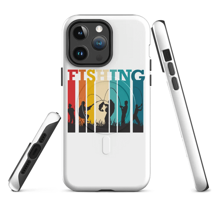 Vibrant Fishing Silhouettes iPhone® Tough Case product image (4)