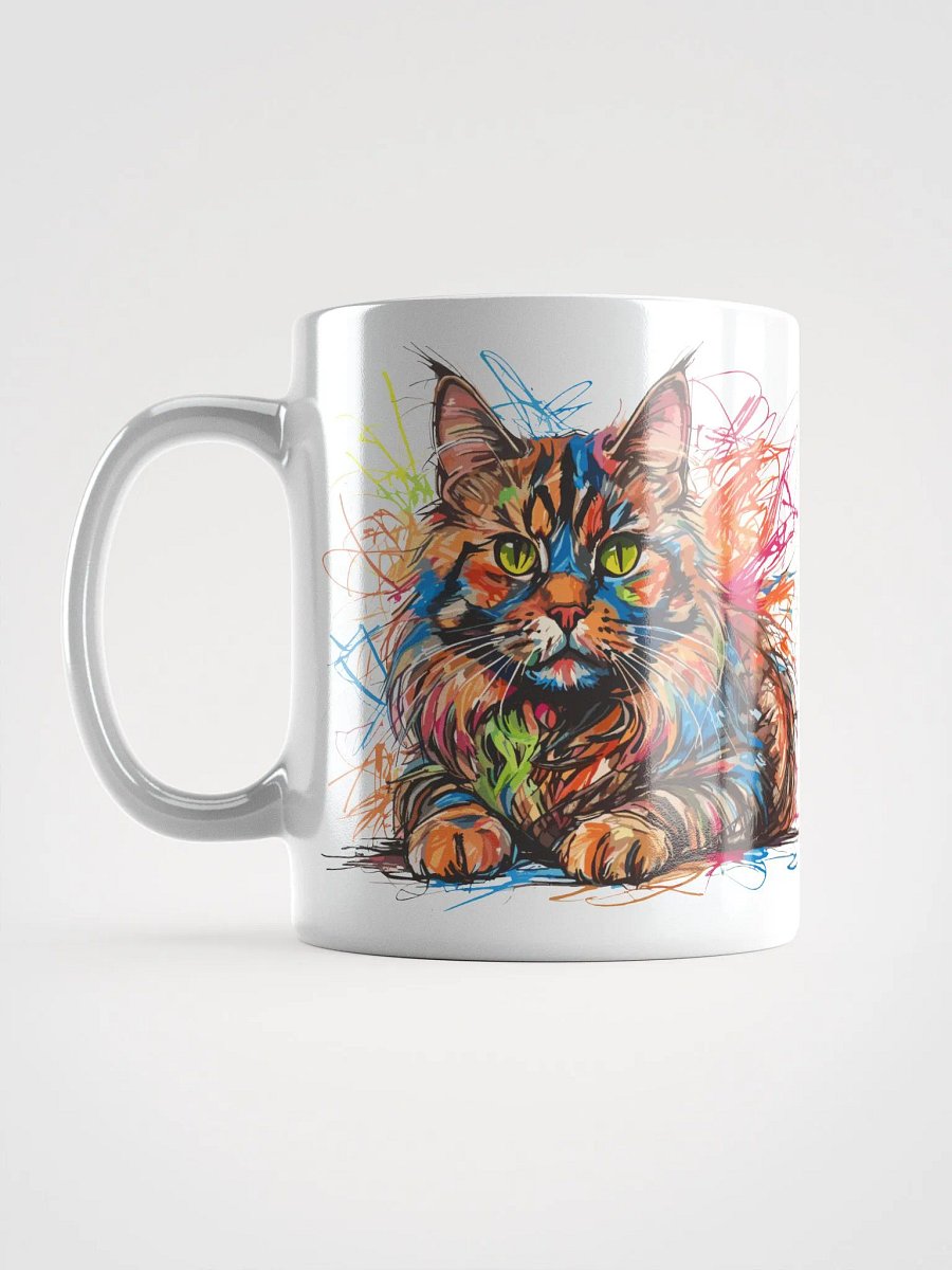 Graffiti Scribbles Cat 9 , Mug product image (12)