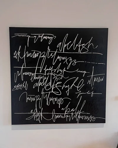 Largas noches pintando capas sobre capas
150x150cm
Acrylic