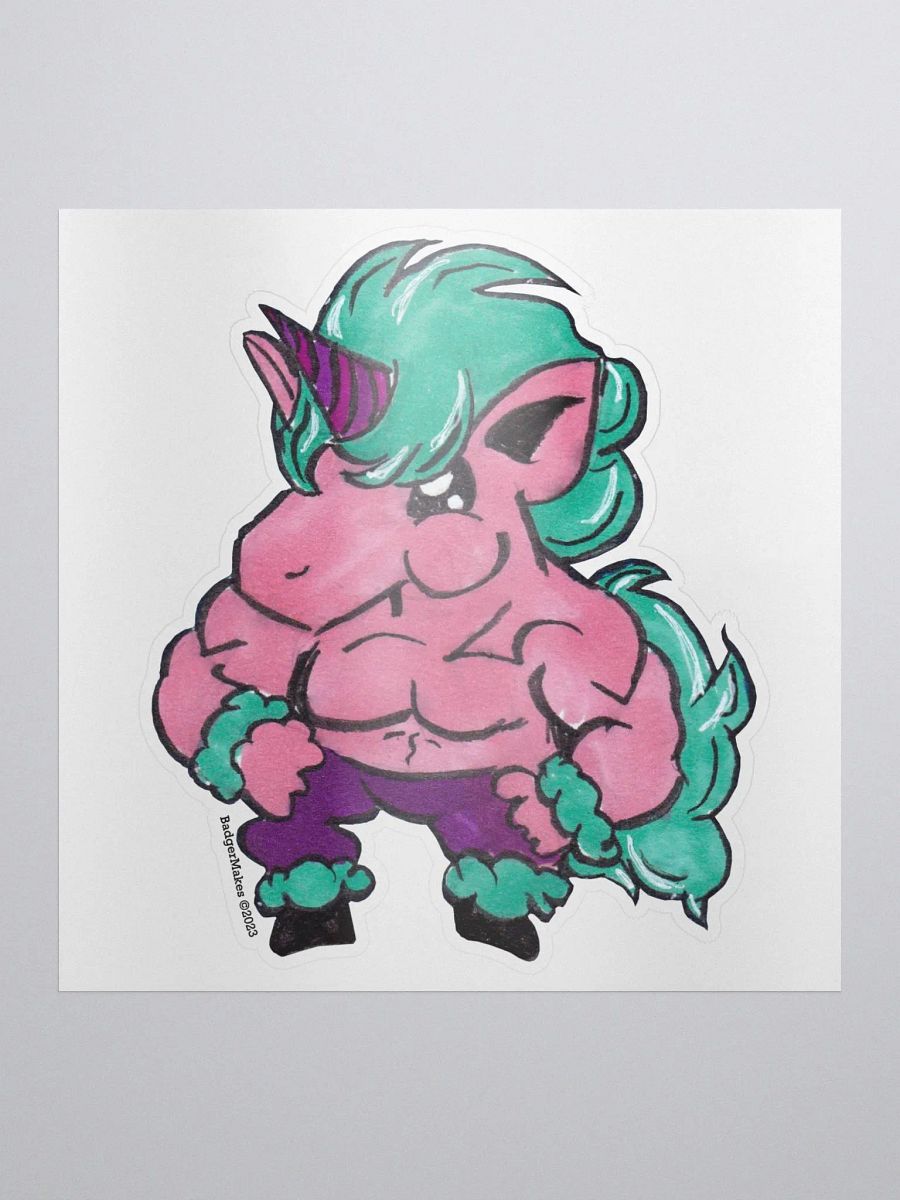 Swole Unicorn Sticker product image (1)